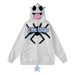 Cartoon Spider Letter Handdoek Borduurwerk Hooded Cardigan Trui voor kinderen, zacht en warm. Comfortabele en leuke stijl. — foto 15