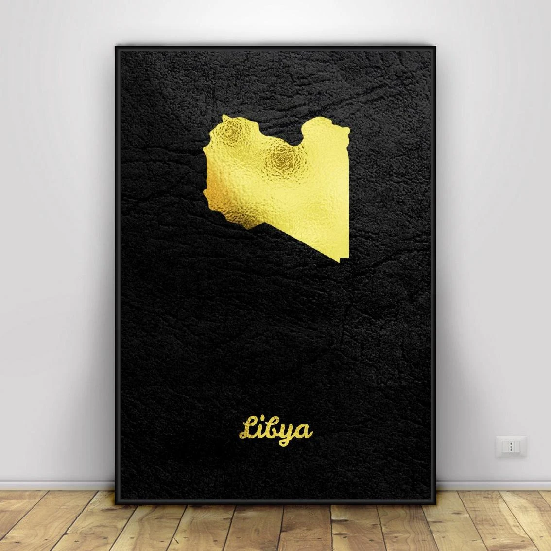 Pôster de Pintura em Tela Mapa Dourado da Letônia Decoração Sala de Estar Arte de Parede Elegância para Casa Detalhes Sofisticados — foto 3