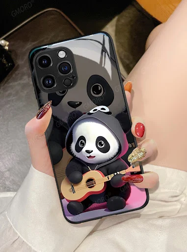 Title 3, Capinha para celular Panda fofa de desenho anim...
