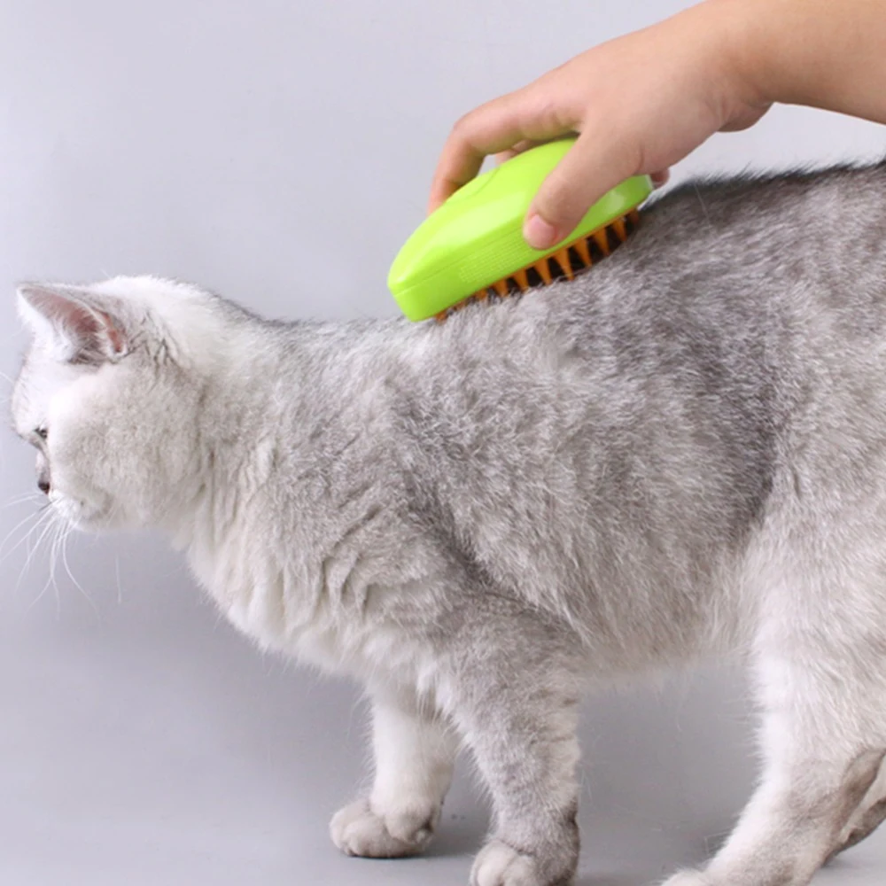 Title 10, Cat Steam Brush Steamy Cat Brush 3 in 1 Electri...