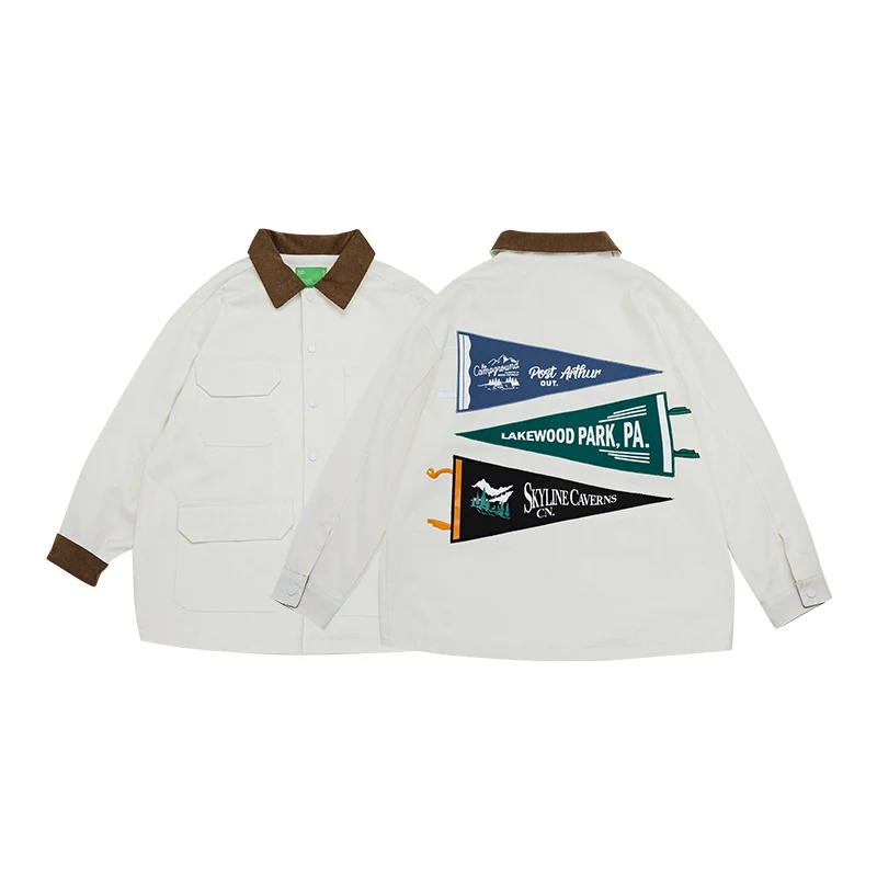 Men's Fashionable Color Contrast Lapel Jacket. Stylish and versatile outerwear for the modern man. Elevate your wardrobe — photo 5