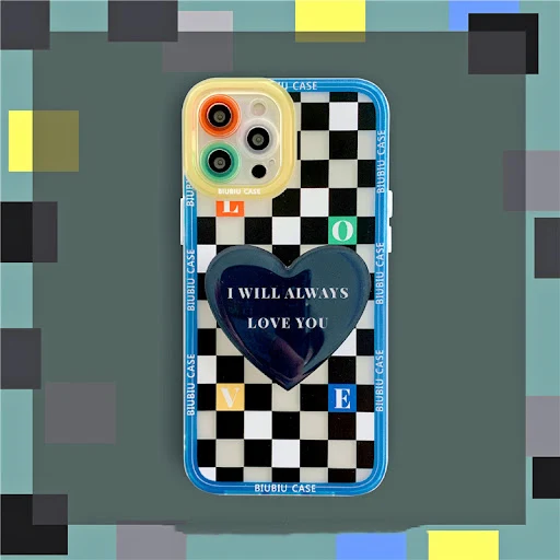 Title 5, Capinha de celular com suporte de amor e treliç...