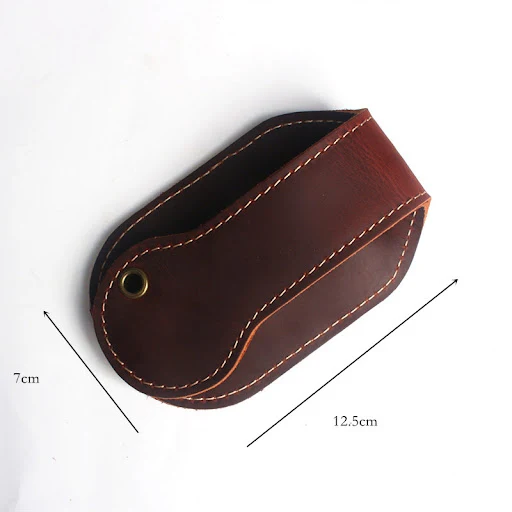 Title 5, First layer leather coin purse. A compact, dura...
