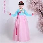 Hanbok coreano para meninas minoritárias Roupa para fotografia e dança Fantasia de performance infantil Perfeito para dança e fotos — foto 16