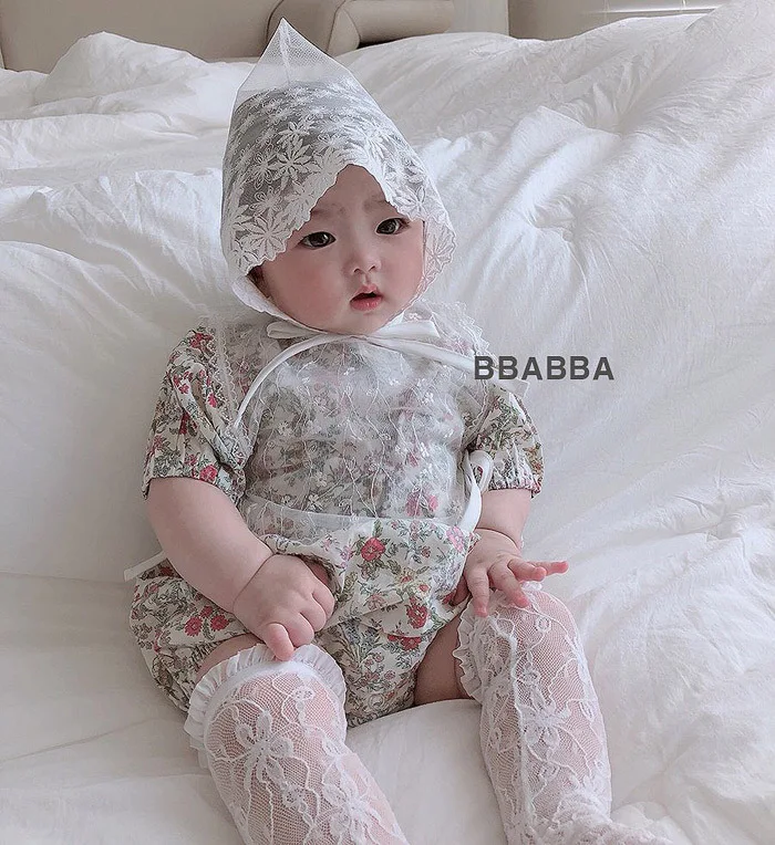 Korean children's socks, Baby Princess Lace Middle Tube Socks, Female Baby Mesh Lace Stockings Summer. Comfortable & ado — photo 1