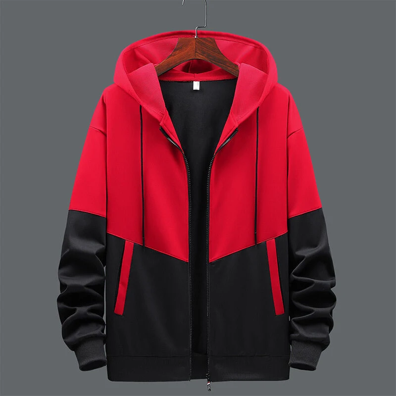 Men's Fashion Zipper Cardigan Long Sleeve Stitching Design Coat Comfortable and stylish for everyday wear Versatile and — photo 9