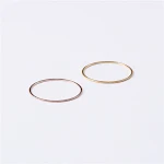 18K Titan-Stahl Ring Stapelbar Glänzend – Elegantes Schmuckstück, Langlebig, Perfekt Zum Kombinieren, Ideal Für Deinen Stil. — foto 5