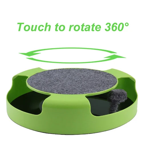 Round Cat Scratching Board Self-playing Mouse Catching Toy Cat Scratcher Sharpen Nails Scraper Corrugated Paper Scratchi — photo 5