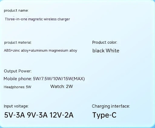 Title 1, Desktop Three In One Wireless Charger Simplify ...