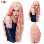 Capelli lunghi e ricci con una sezione mediana voluminosa per un look vibrante e d'impatto, perfetto per farsi notare. — foto 10
