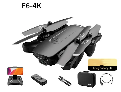 Title 6, Opvouwbare drone met lange vluchtduur. Maak gew...