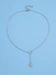 Colar de estrelas de oito pontas, adorno fashion para mulheres. Um acessório elegante e moderno, ideal para realçar seu look em qualquer ocasião. — foto 6