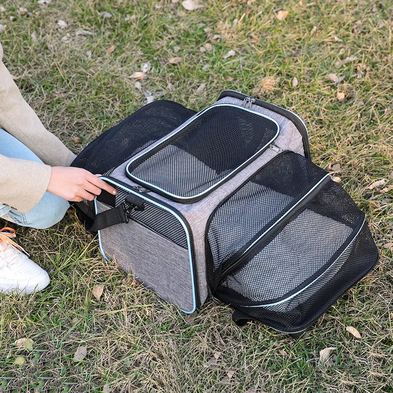 Title 4, Cat Carrier Soft-Sided Pet Travel Carrier , Dog...