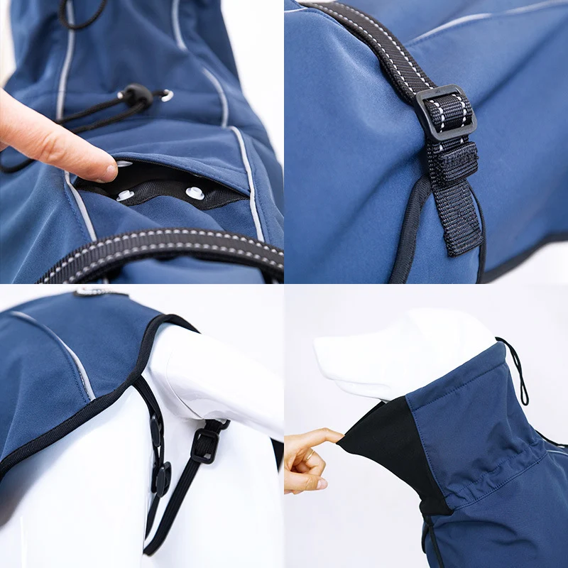 Dogdog Clothes Vest Large Dog Raincoat Waterproof Breathable Protection from Rain and Wind for Large Dogs Adjustable Com — photo 9