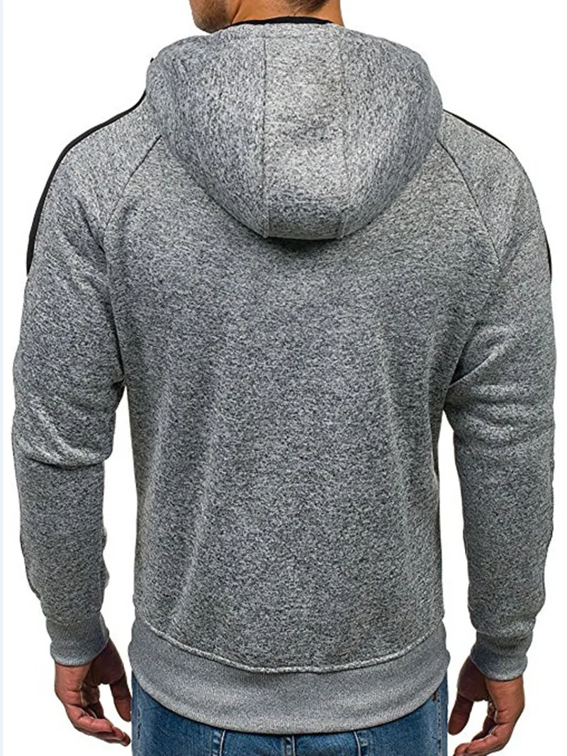 Herren -Gelegenheits -Strickjacke mit Kapuzenpullover Jacquard -Pullover — foto 7