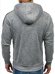 Herren -Gelegenheits -Strickjacke mit Kapuzenpullover Jacquard -Pullover — foto 7
