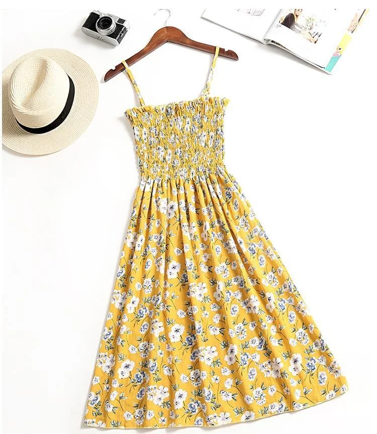Title 8, Vestido de tirantes floral holgado para mujer e...