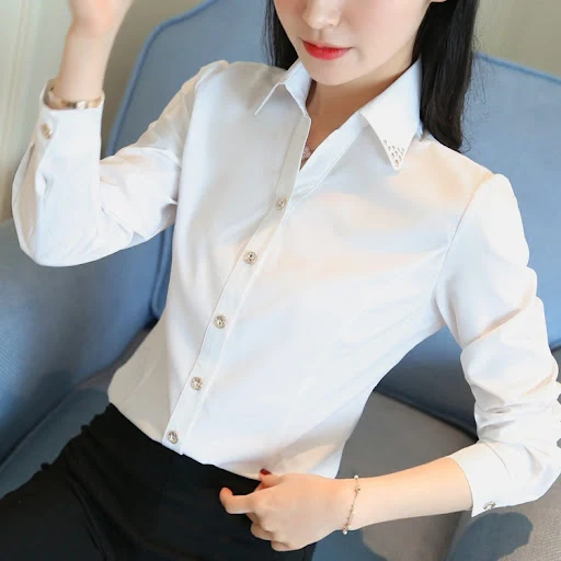 Title 5, Women Long Sleeved Professional Formal Shirts W...