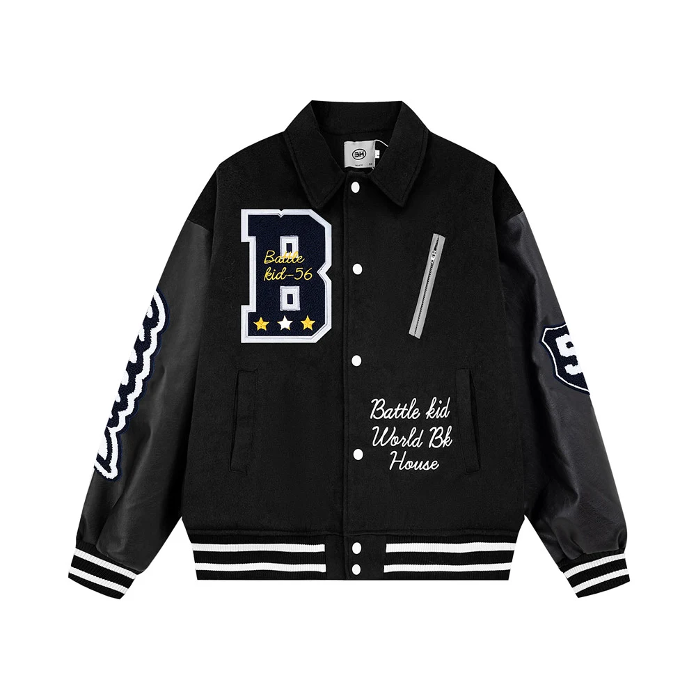 Title 3, Mens Baseball Jacket With Cotton offers comfor...