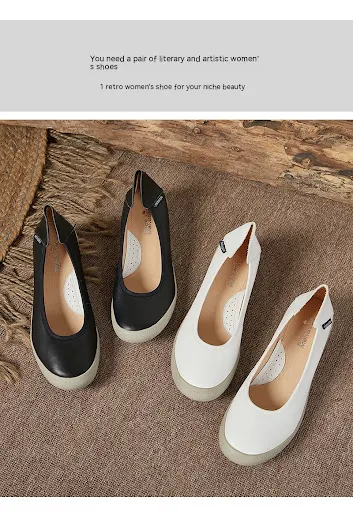 Title 8, Sapatos Femininos de Couro Genuíno Primavera Ve...