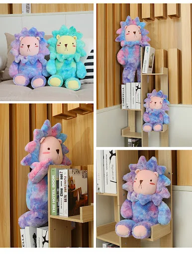 Title 1, Colorful Lion Doll Pillow Plush Toy Cute Perfec...