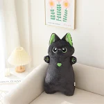 Travesseiro longo de gato fofo, pelúcia macia e adorável, perfeito para abraçar, decorar o quarto e trazer conforto. — foto 2
