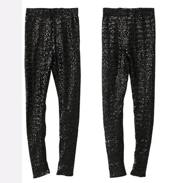 Women's gold sequin leggings, large size, full sequin pants, Korean version of trendy, slimming fit. These sparkly leggi — photo 3