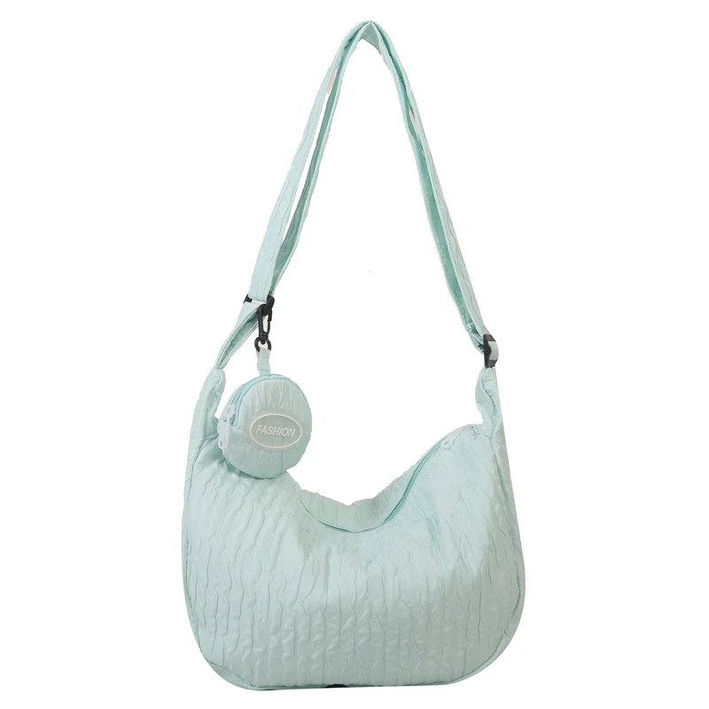 Bolsa de ombro Cloud Puff Flower da moda coreana para meninas, com design fofo e charmoso, perfeita para um visual moderno e estiloso. — foto 5
