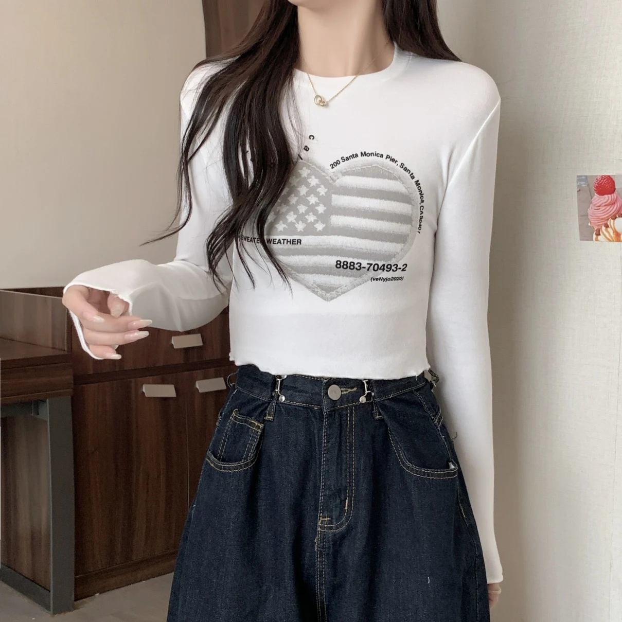 Title 5, Dralon Warm Printing Long Sleeve Womens Spring...