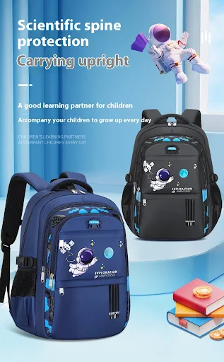 Title 10, Spaceman Primary School Student Oxford Cloth Sc...