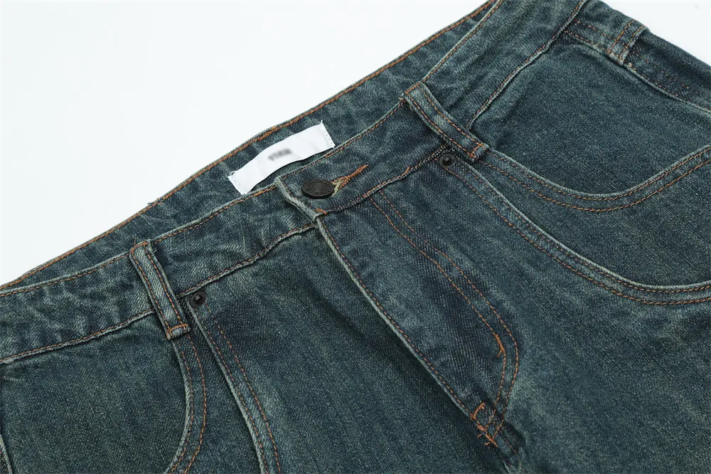 Title 5, Mens Washing Water Denim Straight-Leg Pants, a...