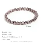 Silver 6mm
