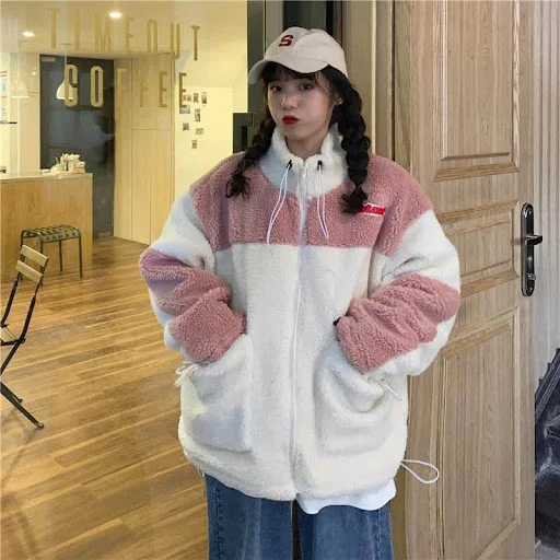Title 18, Agnello Fur harajuku Stile Cardigan Women
