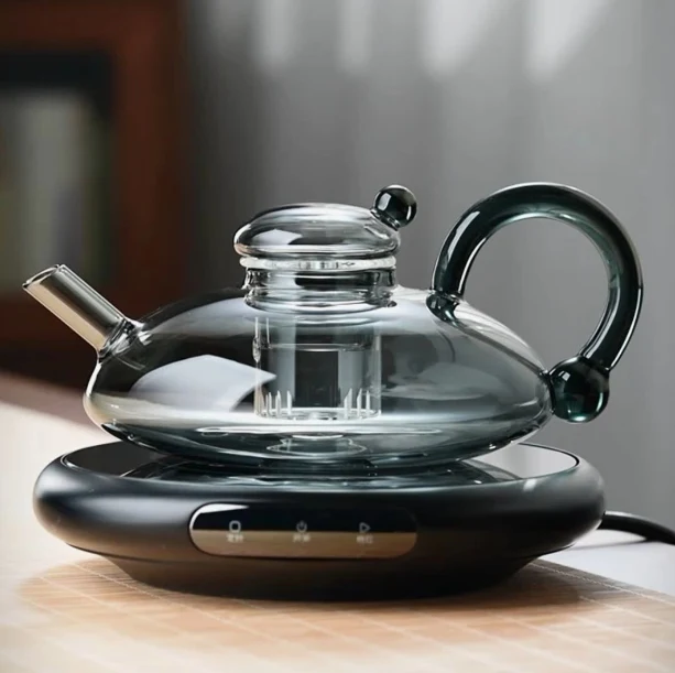 Glass Afternoon Tea Mouse Heating Teapot Home New High-End European Tea Separation Pot Enjoy perfect tea at home. — photo 1
