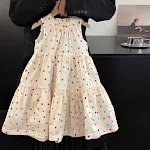 Polka Dot Large Skirt Vest Fashionable And Comfortable Dress — photo 1