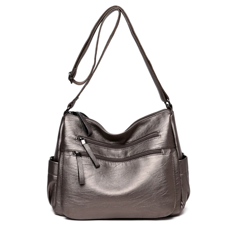 Title 12, Soft Leather Fashion Portable Mother Bag for Mi...