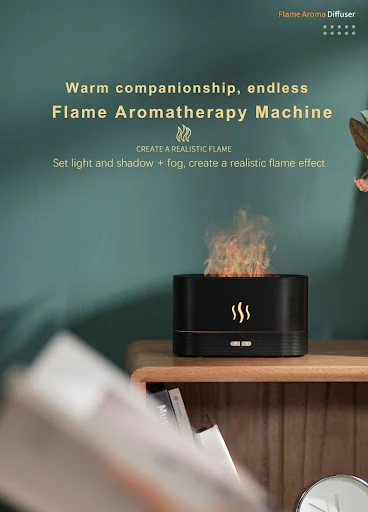 Title 1, Humidificador de llama de fuego con aroma y ace...