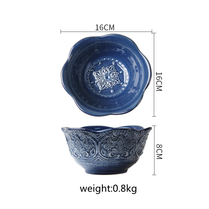 Home Steak Dinner Plate Ceramic Plate Cutlery. Enjoy a delicious steak dinner at home with this elegant and complete cer — photo 3