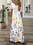 Spring NEW Long Elegant Printed Lace Suspender Dress Women's Clothing — photo 12