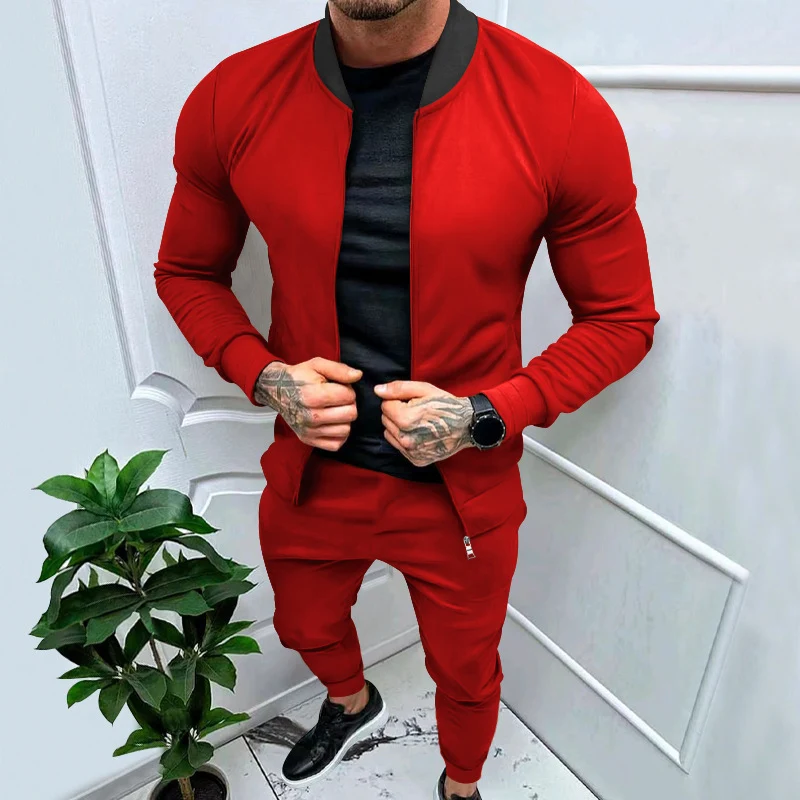 Men's Contrast Color Jacket Spring and Autumn Reversible Stand Collar, the ultimate stylish and versatile outerwear. — photo 6