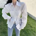 Shirt Women's Design Sense Niche Spring And Autumn New Shirt — photo 4
