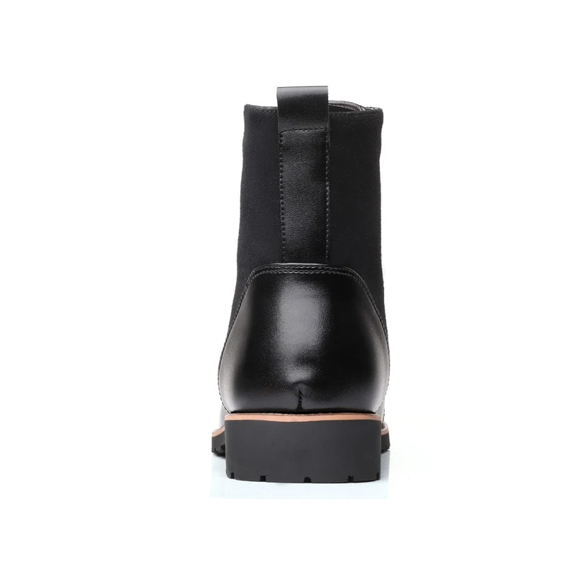 Title 6, Mens pointed warm Martin boots with velvet top...