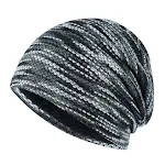 Chapéu de lã colorido para homens e mulheres, tricô para atividades ao ar livre. Quente, confortável e ideal para caminhadas e esportes. — foto 2