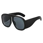 Trendy Street Shooting Round Big Frame Contrasting Sunglasses perfect for fashion photos, offering bold style and superi — photo 8