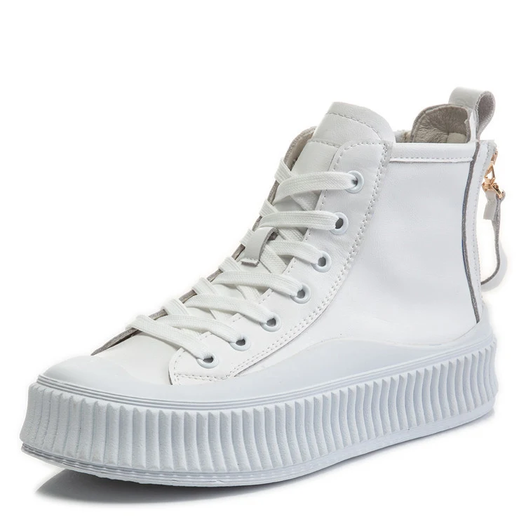 Title 5, Double Zipper Ankle Boots With Increased Fat an...