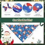 30 Pieces Christmas Dog Bandanas Bulk Xmas Dog Cat Bibs Holiday Pet Costume Dog Christmas Outfit Triangle Scarf Kerchief — photo 4