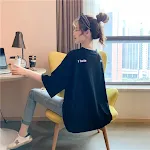 Casual Solto Básico Estilo Coreano Moda All Match — foto 3