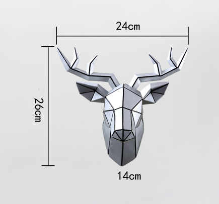 Title 1, Three-dimensional lucky European animal head wa...