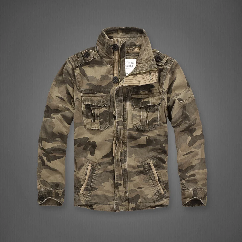 Casaco Masculino Retro Casual Camuflado — Conforto e Estilo Clássico para Homens, Ideal para Uso Diário e um Visual Autêntico — foto 1