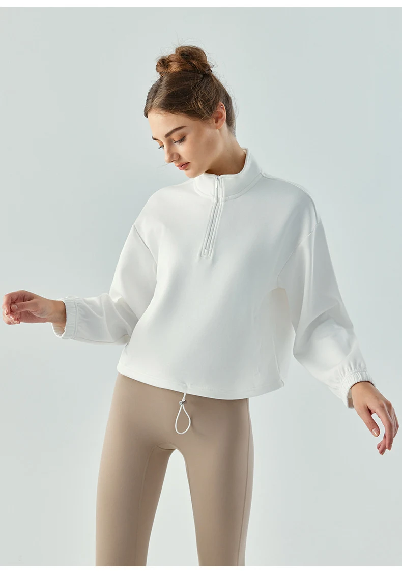 Title 3, Stand Collar Half Zip Autumn Winter Sweater Coa...